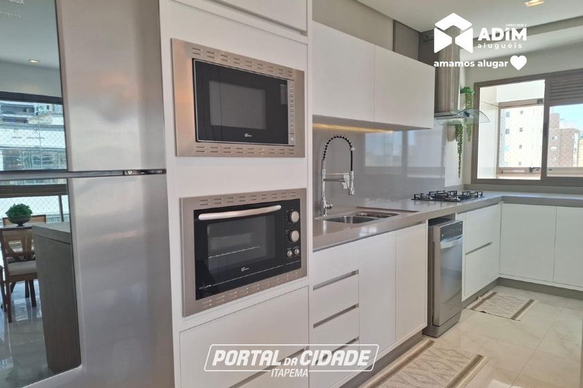 Apartamento para alugar - 145m&sup2; - Meia Praia