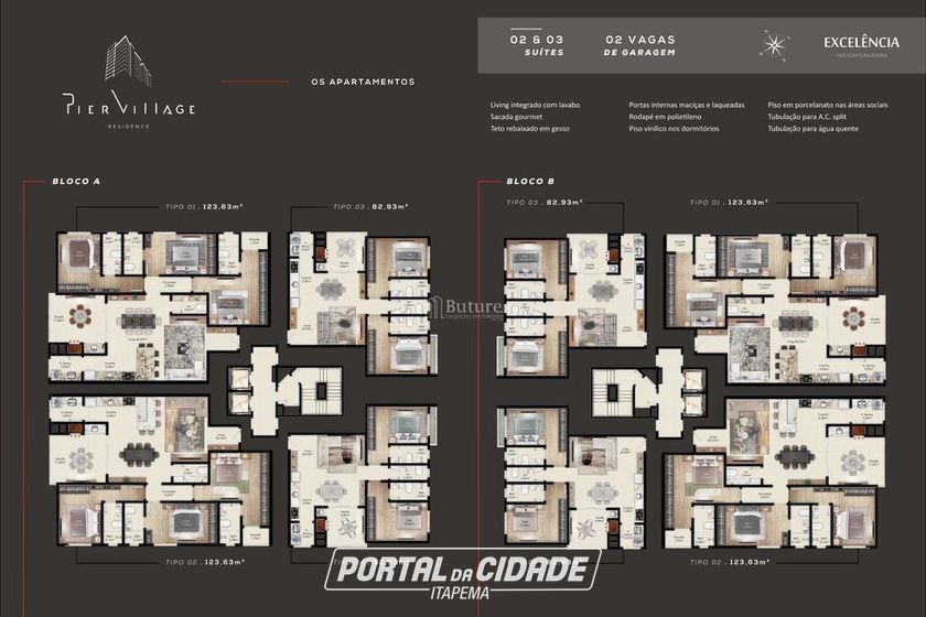 Apartamento &agrave; venda - 83m&sup2; - 