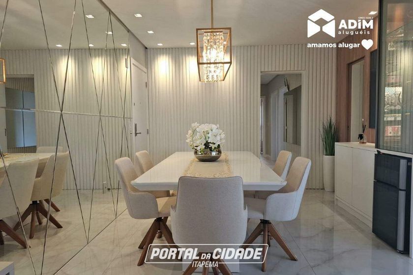 Apartamento para alugar - 145m&sup2; - Meia Praia