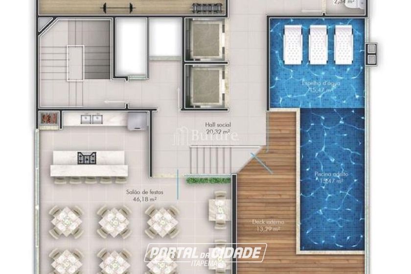 Apartamento &agrave; venda - 55m&sup2; - 