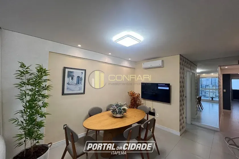 Apartamento para alugar - 107m&sup2; - meia praia
