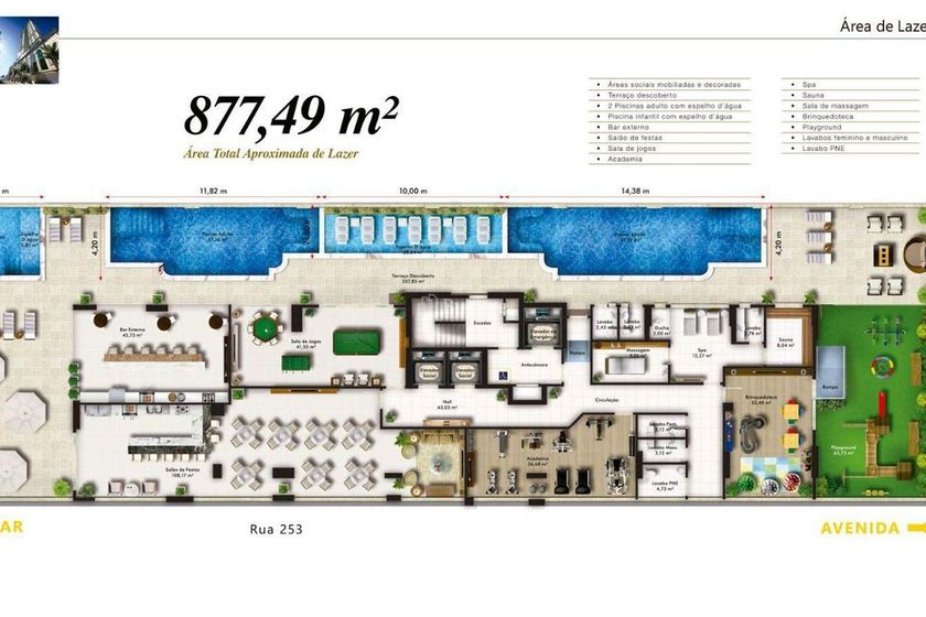 Apartamento &agrave; venda - 180m&sup2; - Meia Praia