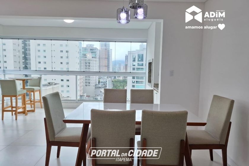 Apartamento para alugar - 119m&sup2; - Meia Praia