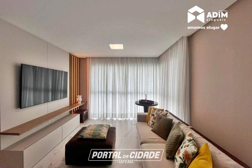 Apartamento para alugar - 120m&sup2; - Centro