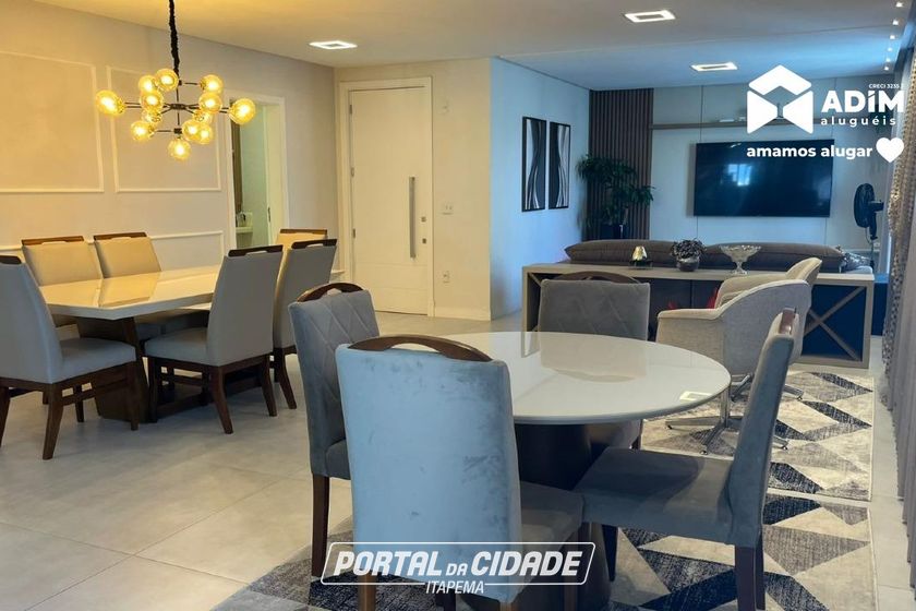 Apartamento para alugar - 200m&sup2; - Meia Praia