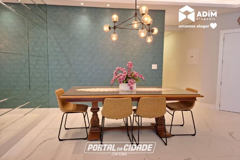 Apartamento para alugar - 132m&sup2; - Meia Praia