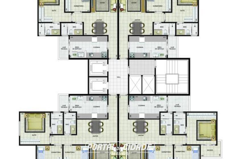 Apartamento &agrave; venda - 97m&sup2; - Centro