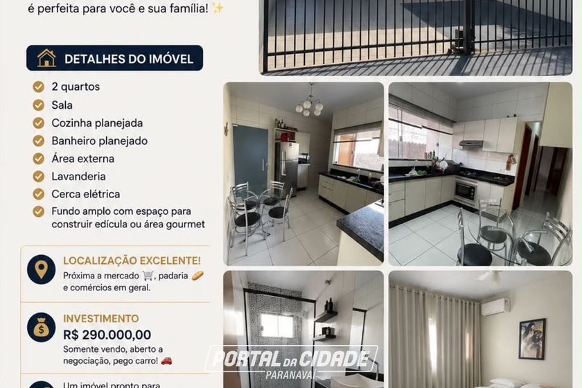 Casa &agrave; venda - 70m&sup2; - Jardim das Na&ccedil;&otilde;es