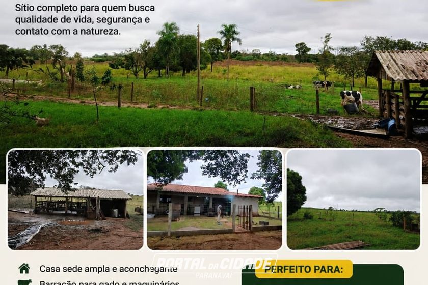 S&iacute;tio &agrave; venda - 100m&sup2; - &Aacute;rea Rural