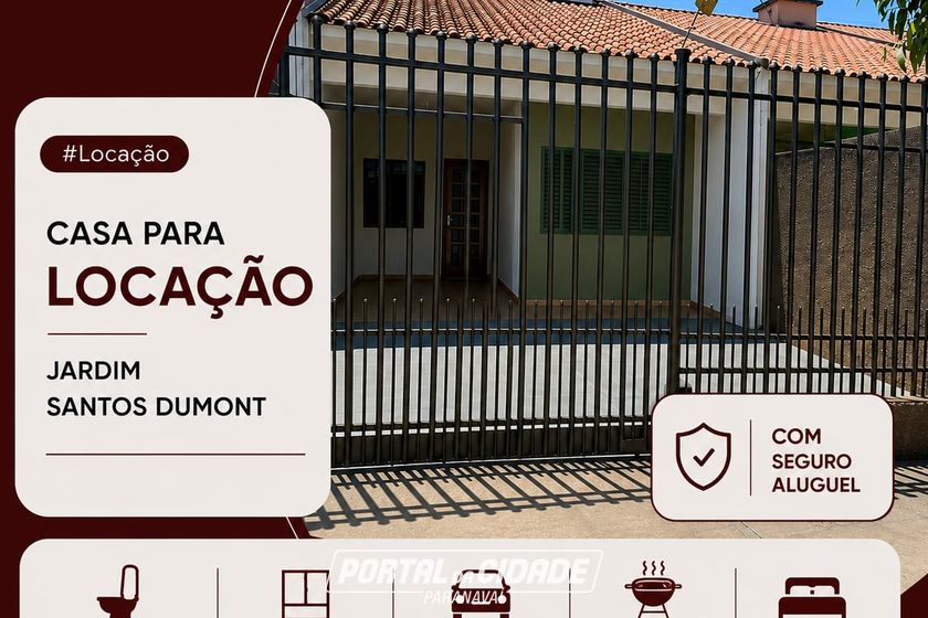Casa para alugar - 80m&sup2; - Jardim Santos Dumont