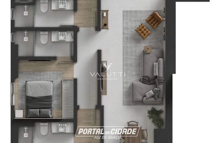 Apartamento &agrave; venda - 172m&sup2; - Ciudad Del Leste