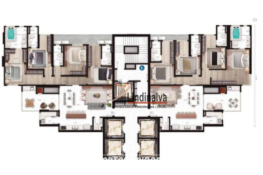 Apartamento &agrave; venda - 164m&sup2; - Centro
