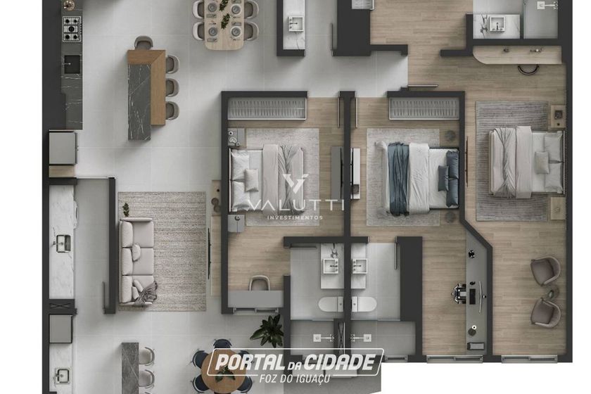 Apartamento &agrave; venda - 172m&sup2; - Ciudad Del Leste