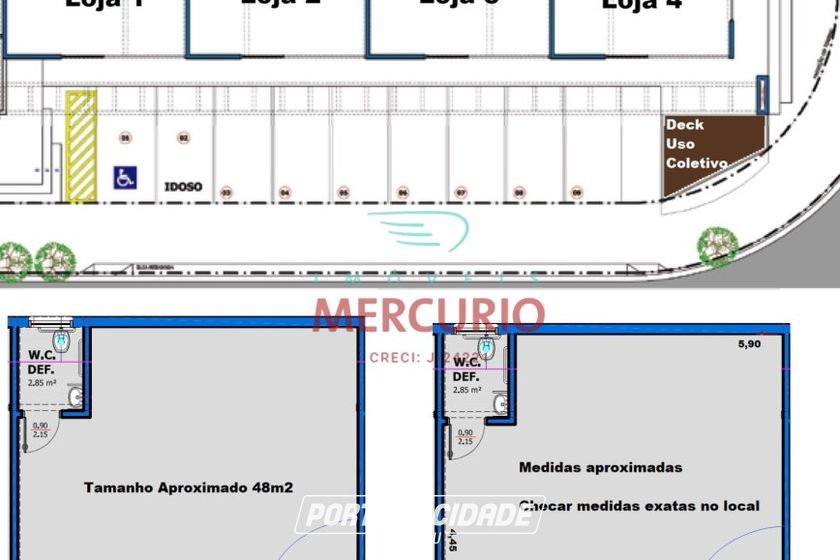 Sala Comercial para alugar - 48m&sup2; - Jardim Solange