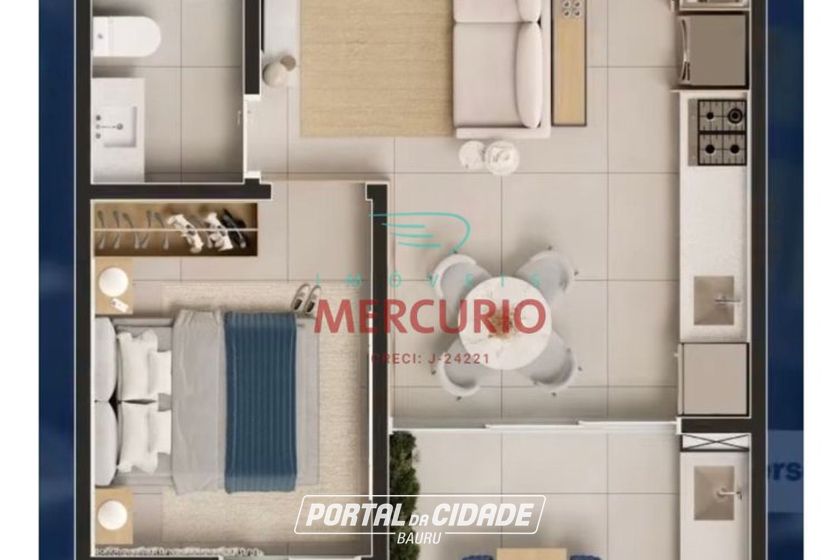 Apartamento &agrave; venda - 40m&sup2; - Vila Cidade Universit&aacute;ria
