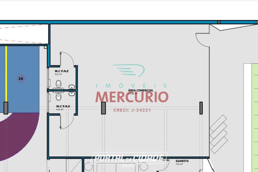 Sala Comercial para alugar - 117m&sup2; - Vila Santa Tereza