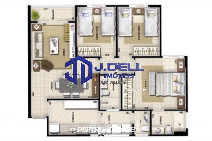 Apartamento para alugar - 82m&sup2; - Aviacao