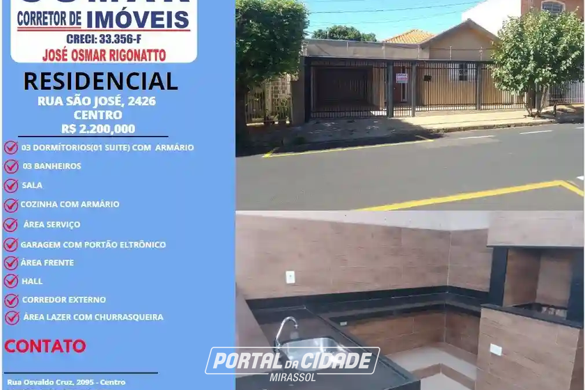 Casa para alugar - 120m&sup2; - Centro