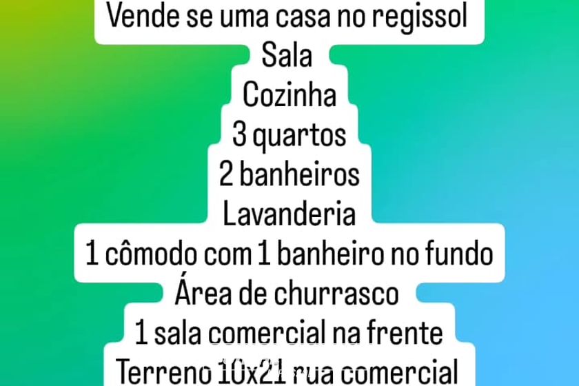 Casa &agrave; venda - 85m&sup2; - Residencial Regissol II
