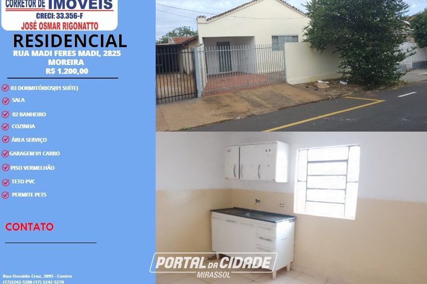 Casa para alugar - 65m&sup2; - Vila Moreira