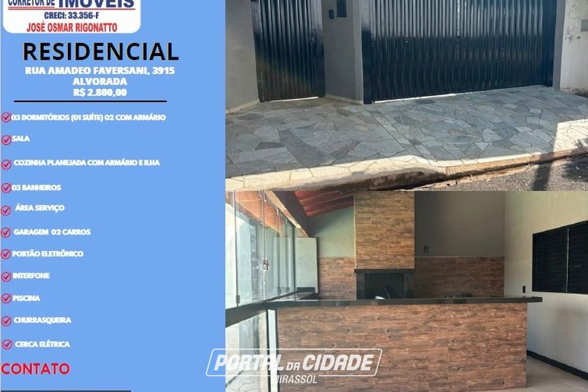 Casa para alugar - 150m&sup2; - Jardim Alvorada