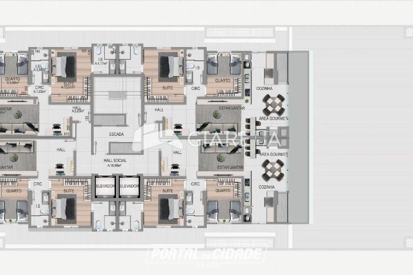 Apartamento &agrave; venda - 80m&sup2; - CENTRO