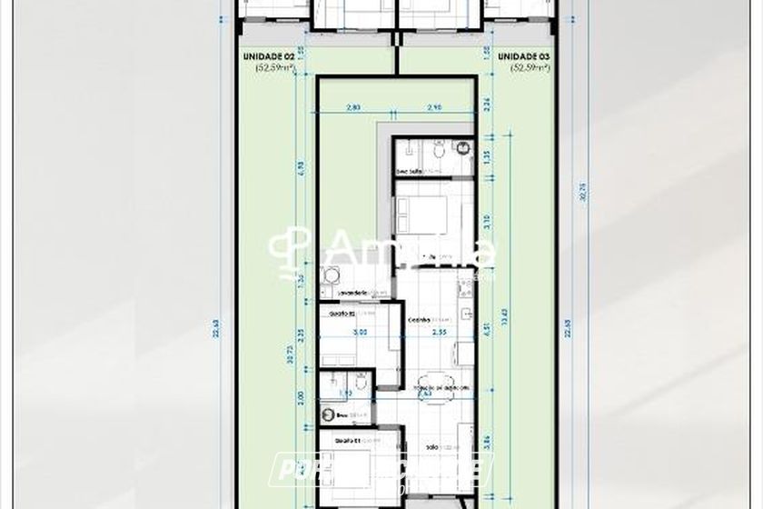 Casa &agrave; venda - 53m&sup2; - Santa Felicidade