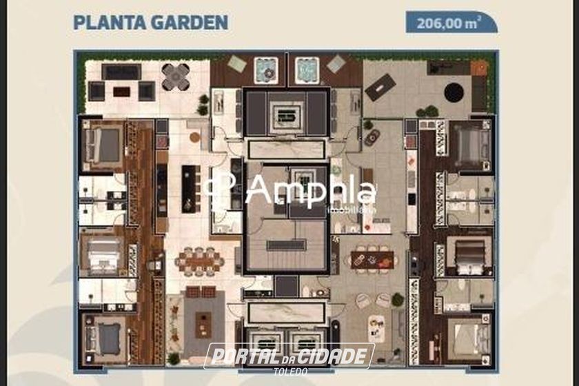 Apartamento &agrave; venda - 163m&sup2; - Centro