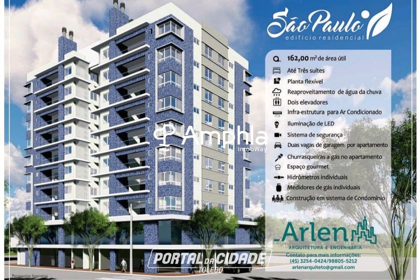 Apartamento &agrave; venda - 162m&sup2; - Centro