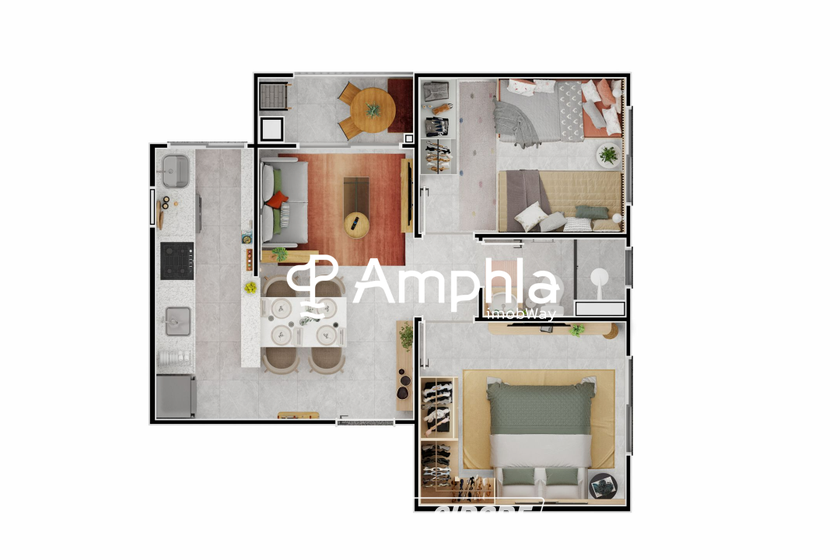 Apartamento &agrave; venda - 44m&sup2; - Floresta