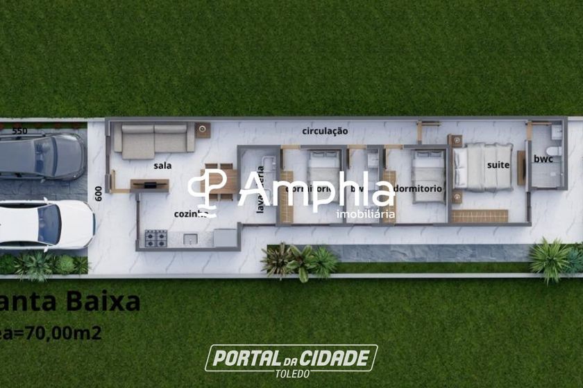 Casa &agrave; venda - 70m&sup2; - Tropical