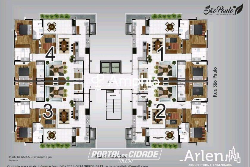 Apartamento &agrave; venda - 162m&sup2; - Centro