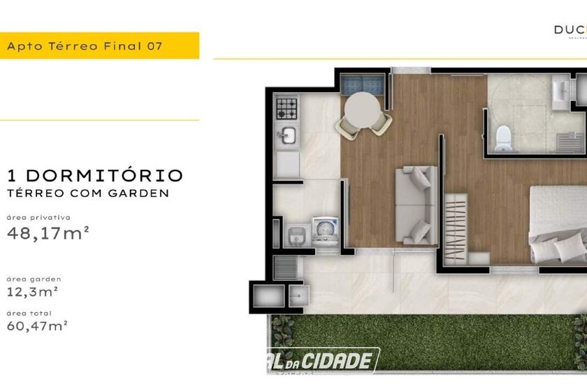 Apartamento &agrave; venda - 54m&sup2; - Tocantins