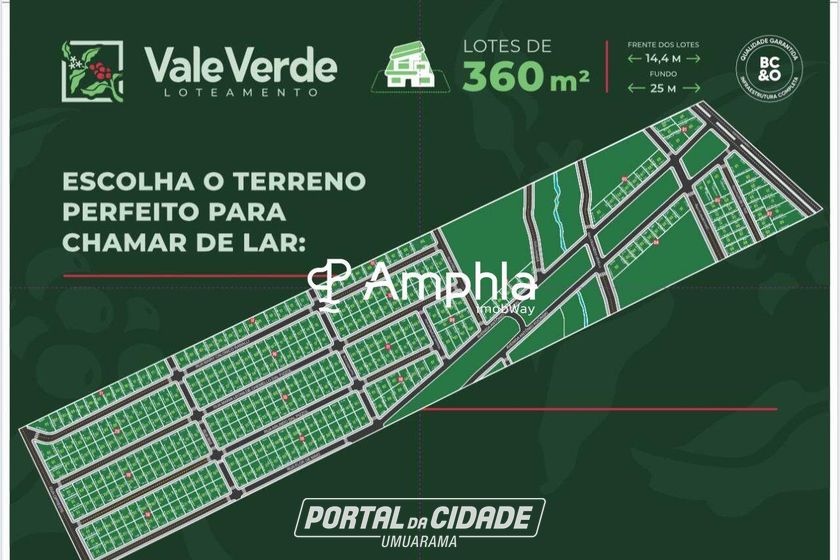 Terreno &agrave; venda - 369m&sup2; - Parque Verde