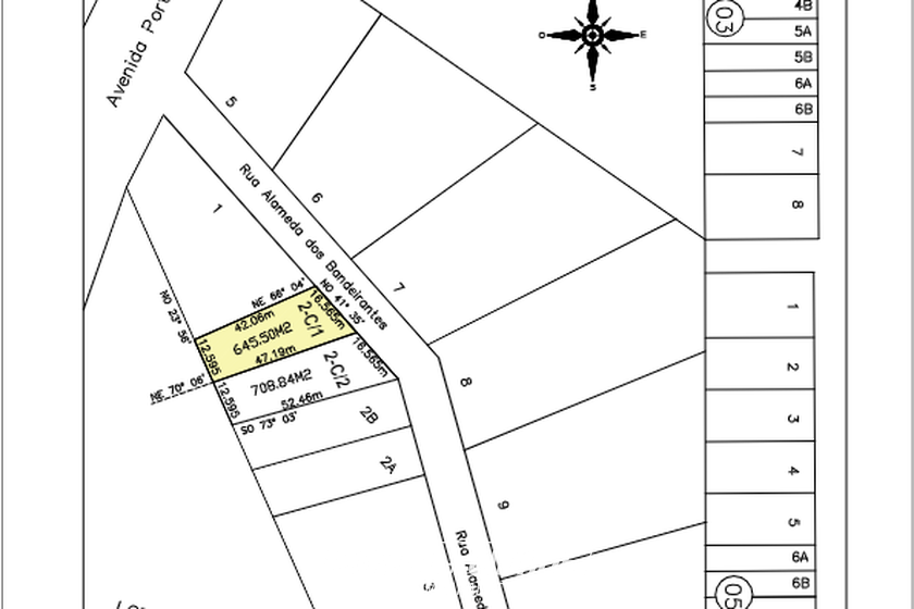 Terreno &agrave; venda - 645m&sup2; - Zona III