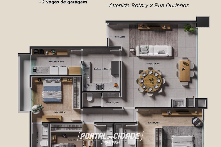 Apartamento &agrave; venda - 199m&sup2; - Jardim dos Pr&iacute;ncipes