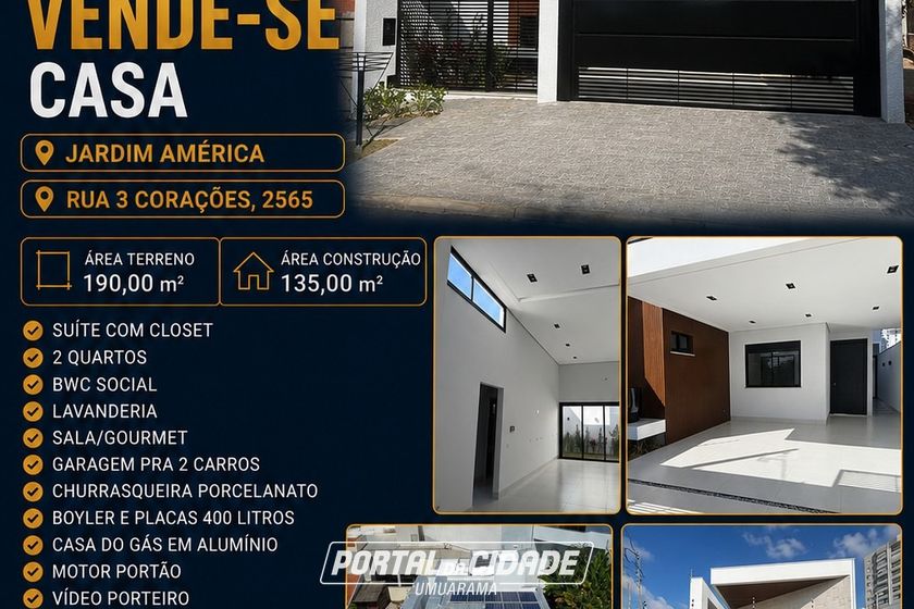Casa &agrave; venda - 135m&sup2; - JARDIM AM&Eacute;RICA