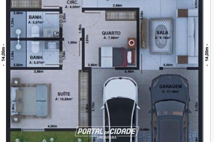 Casa &agrave; venda - 94m&sup2; - Parque Residencial Metropolitano