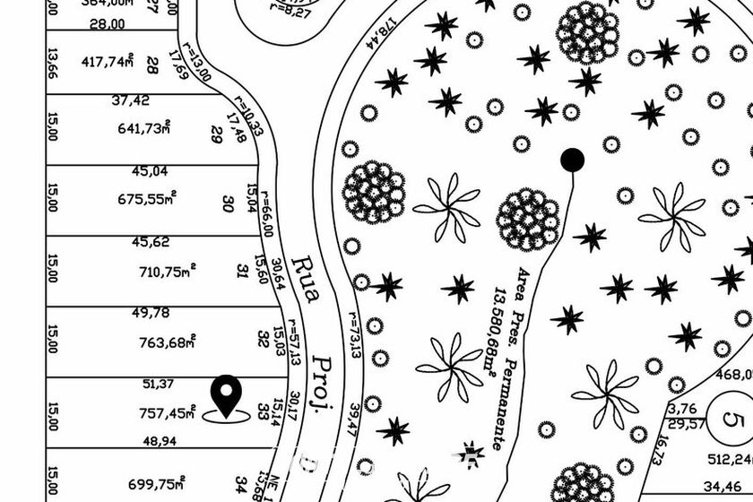 Terreno &agrave; venda - 757m&sup2; - Jardim Alphavile