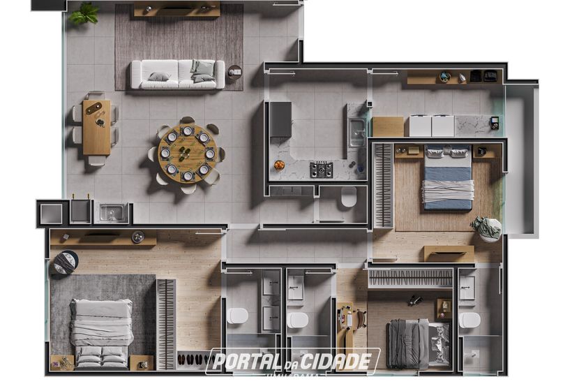 Apartamento &agrave; venda - Parque Presidente