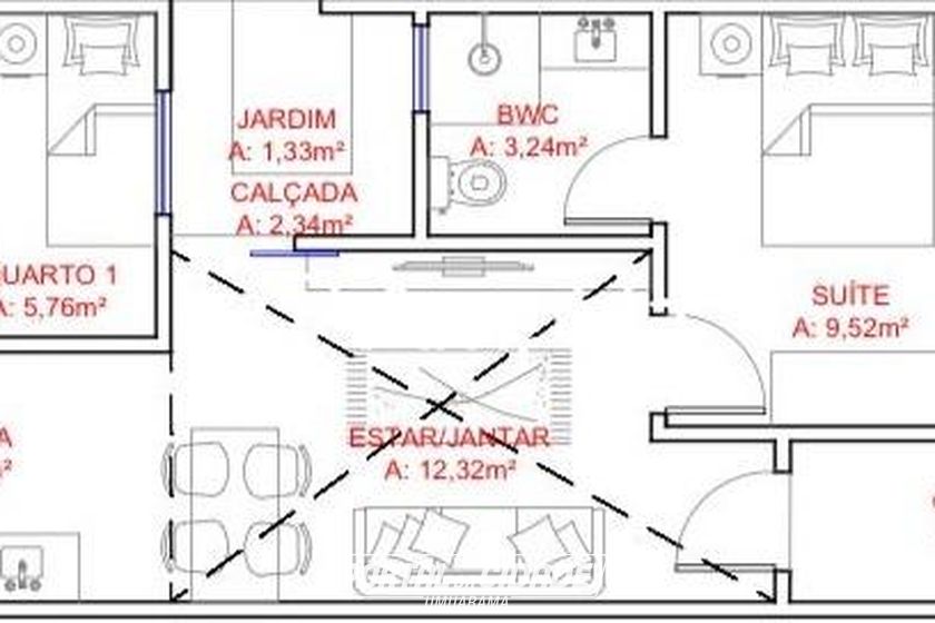 Casa &agrave; venda - 65m&sup2; - Santa Cruz