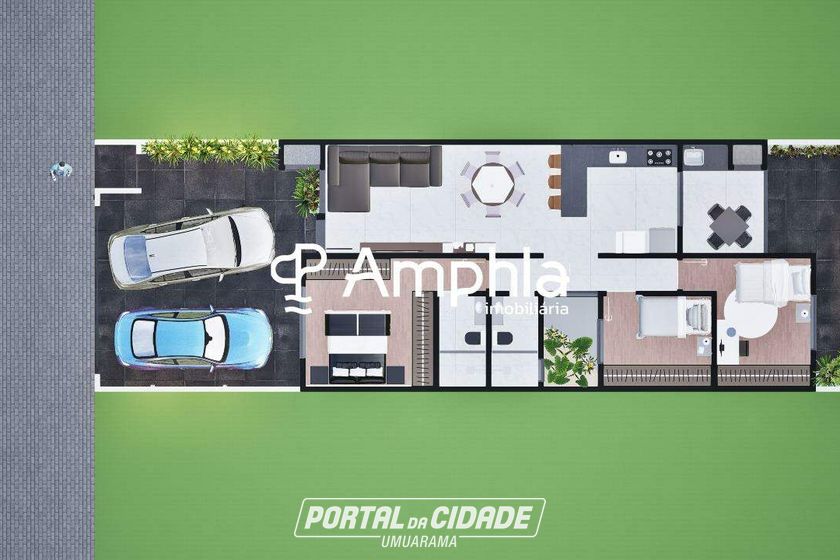 Casa &agrave; venda - 90m&sup2; - Recanto Tropical