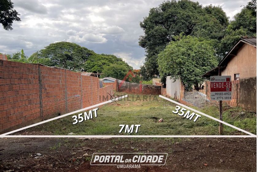 Terreno &agrave; venda - 245m&sup2; - Zona V