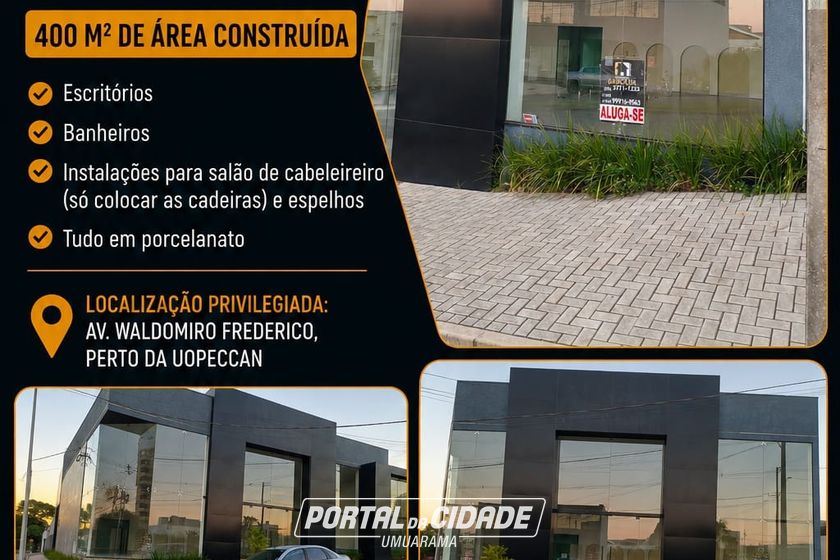 Sal&atilde;o Comercial para alugar - 400m&sup2; - PARQUE RESIDENCIAL DA G&Aacute;VEA