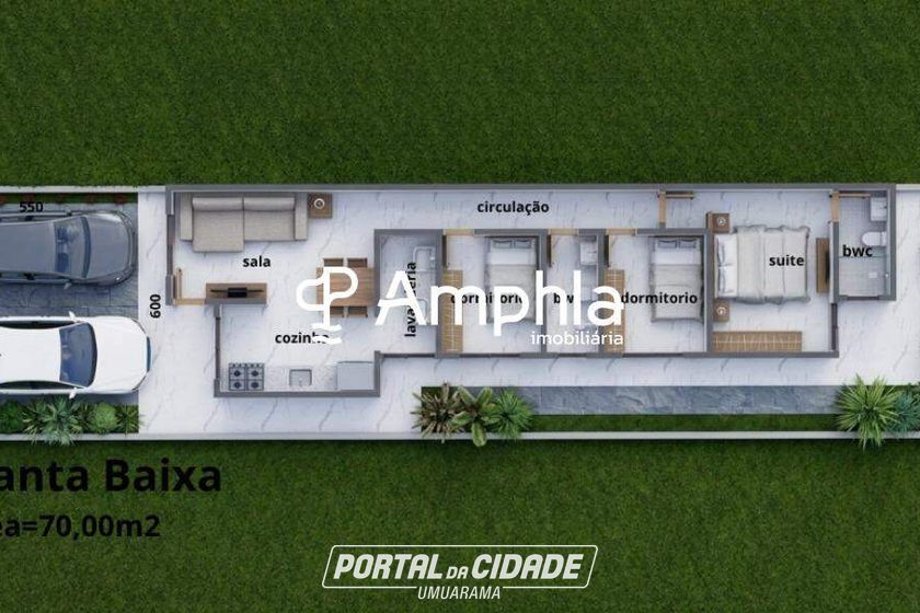 Casa &agrave; venda - 70m&sup2; - Parque Verde