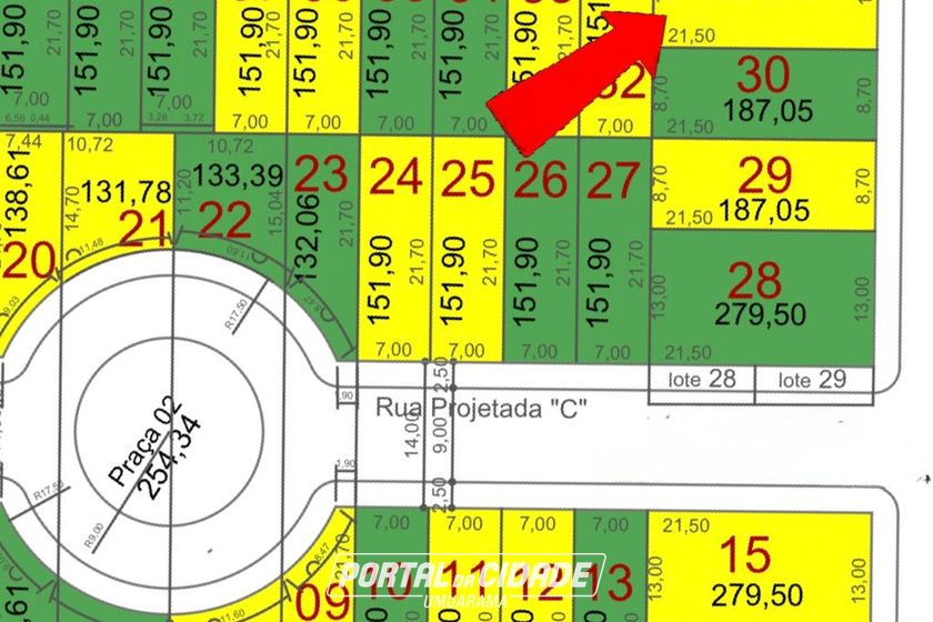 Terreno &agrave; venda - 279m&sup2; - Jardim Roma