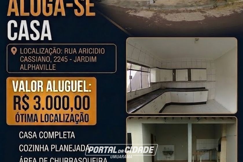 Casa para alugar - 270m&sup2; - JARDIM ALPHAVILE