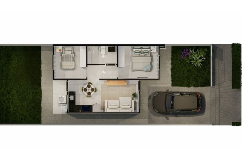 Casa &agrave; venda - 46m&sup2; - RESIDENCIAL VIENA