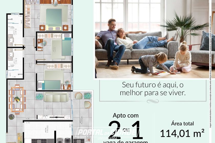Apartamento &agrave; venda - 85m&sup2; - JARDIM ARAX&Aacute;
