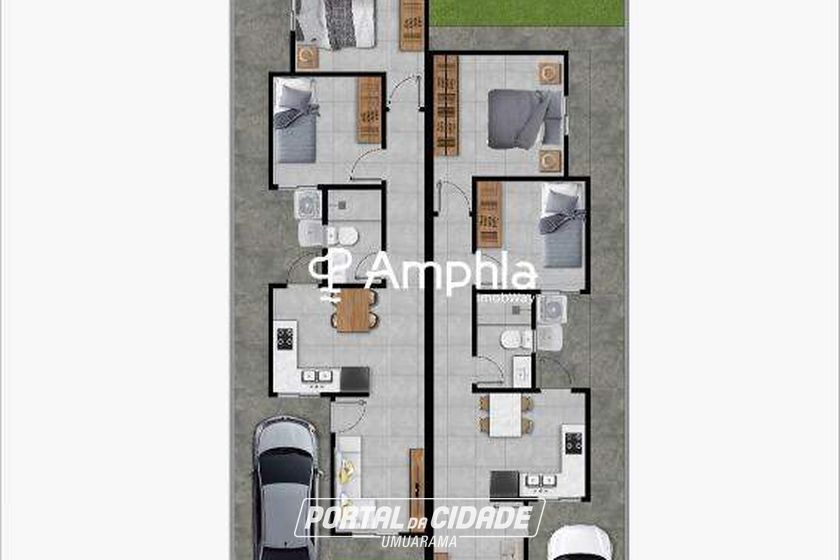 Casa &agrave; venda - 52m&sup2; - Vila Pioneiro
